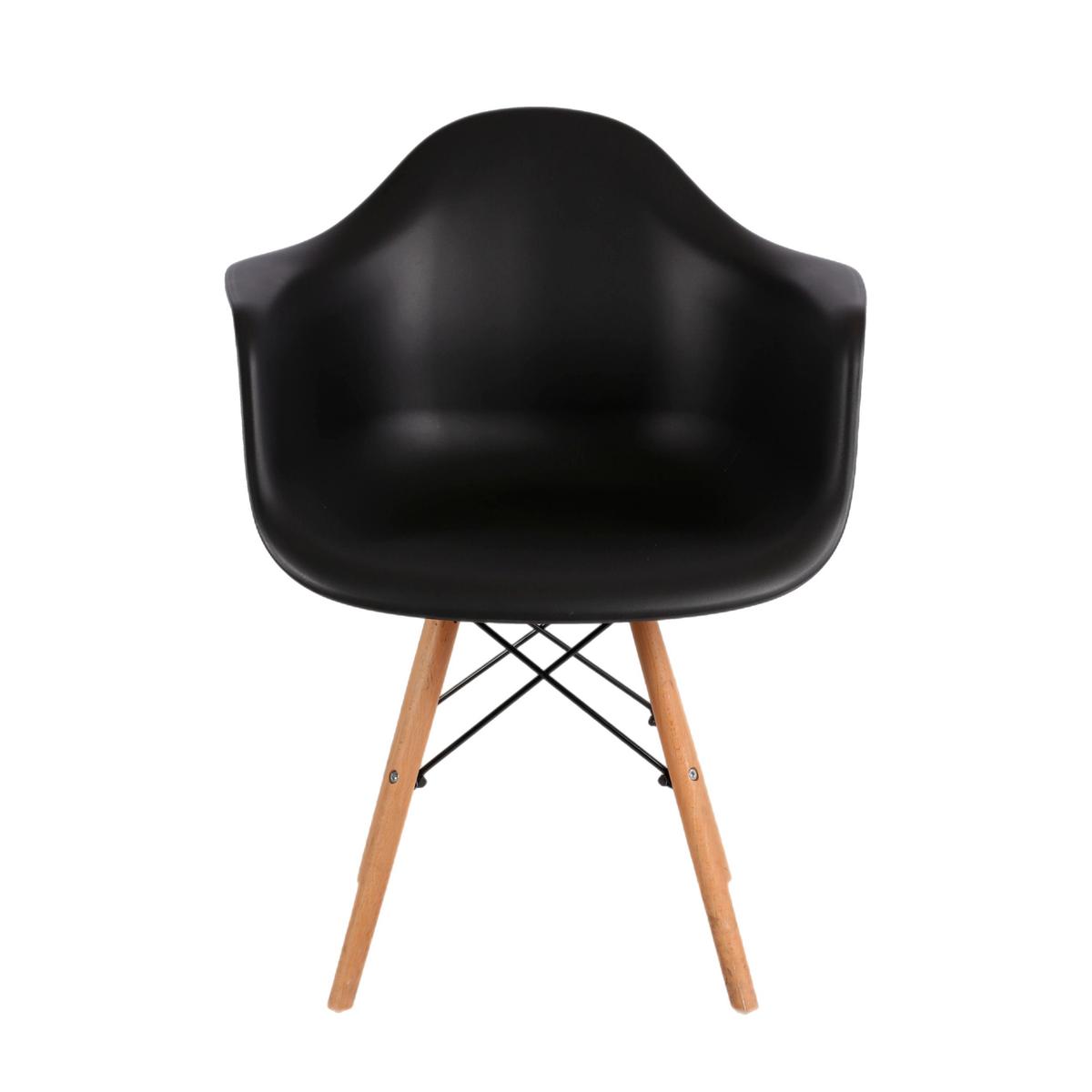 120 Стул-кресло Eames DAW черное