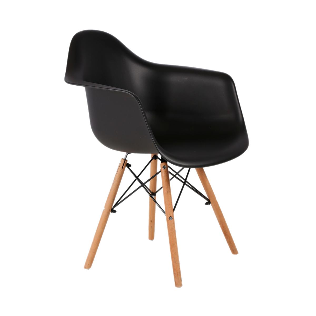 120 Стул-кресло Eames DAW черное